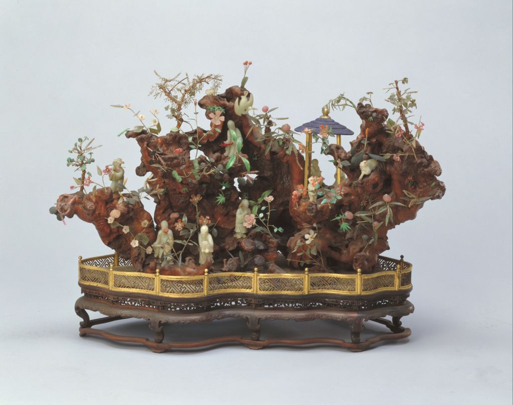 图片[1]-Bonsai with Jade Inlaid Immortal Birthday Celebration-China Archive